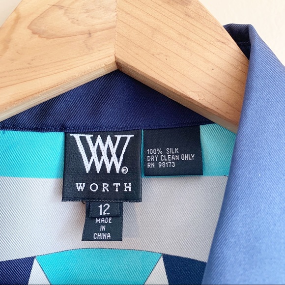 Worth 100% silk sleeveless top sundial RELISTED - Picture 4 of 9